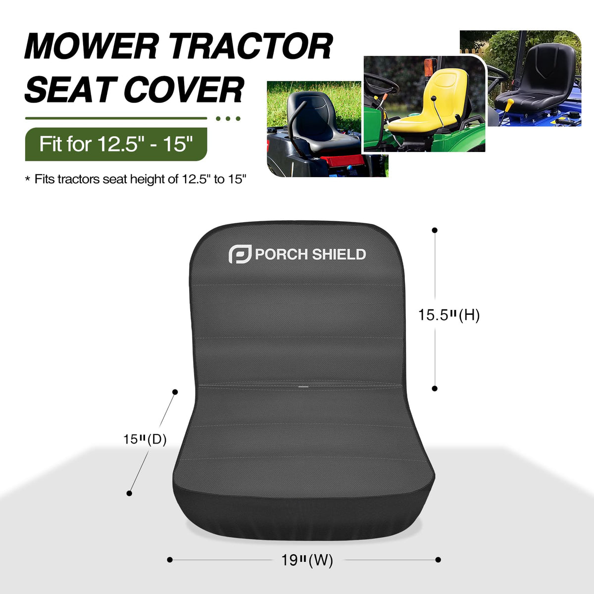 Porch Shield buffer base cushions the ride and prevents scratches.