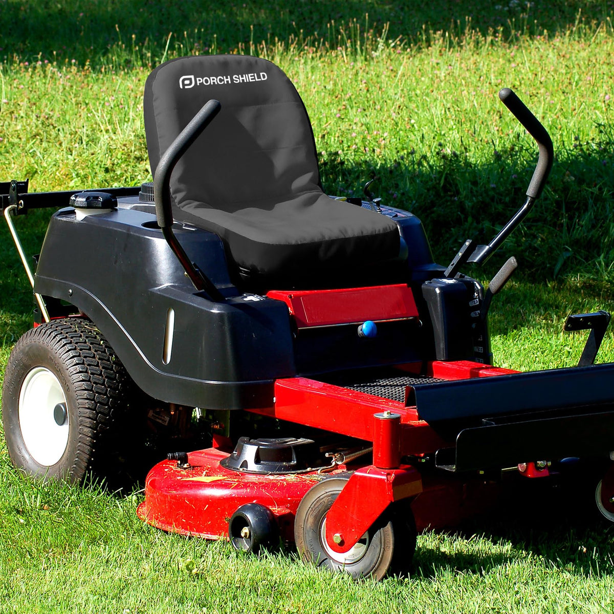 Porch Shield seat cover helps keep your tractor seat like new.