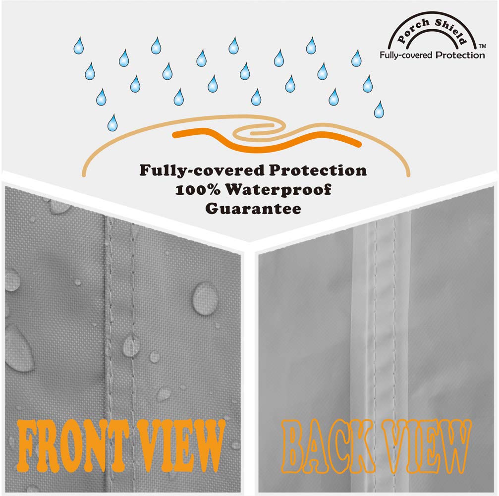 Porch Shield universal-fit cover on a 5000-10000W generator.