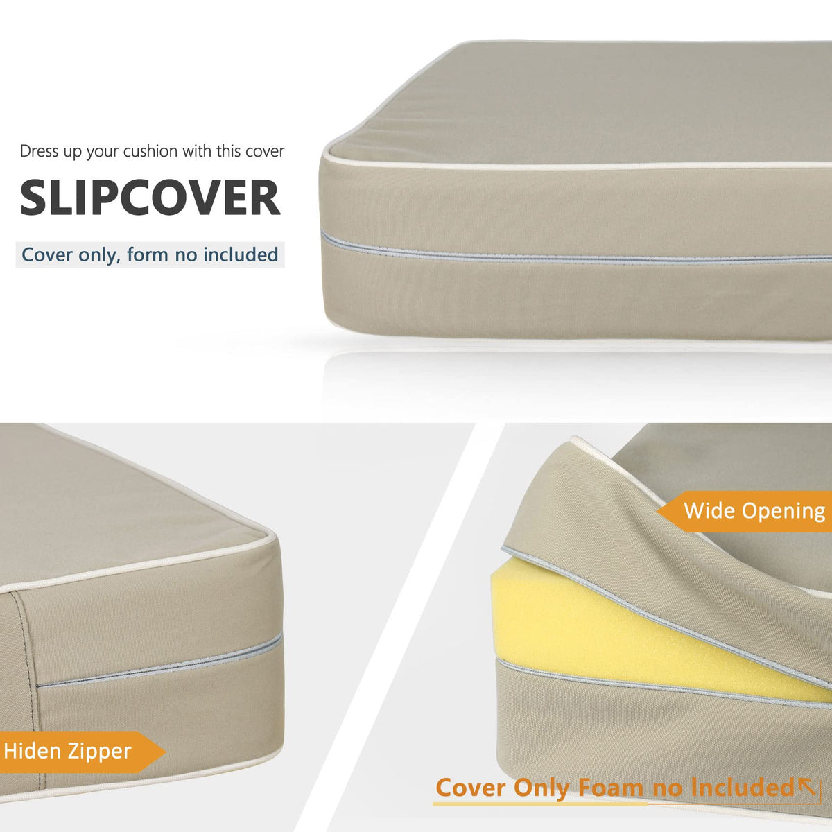 Porch Shield outdoor slipcover in action repelling rain on cushions.