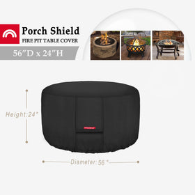 Porch Shield waterproof 600D cover shields outdoor pit from moisture