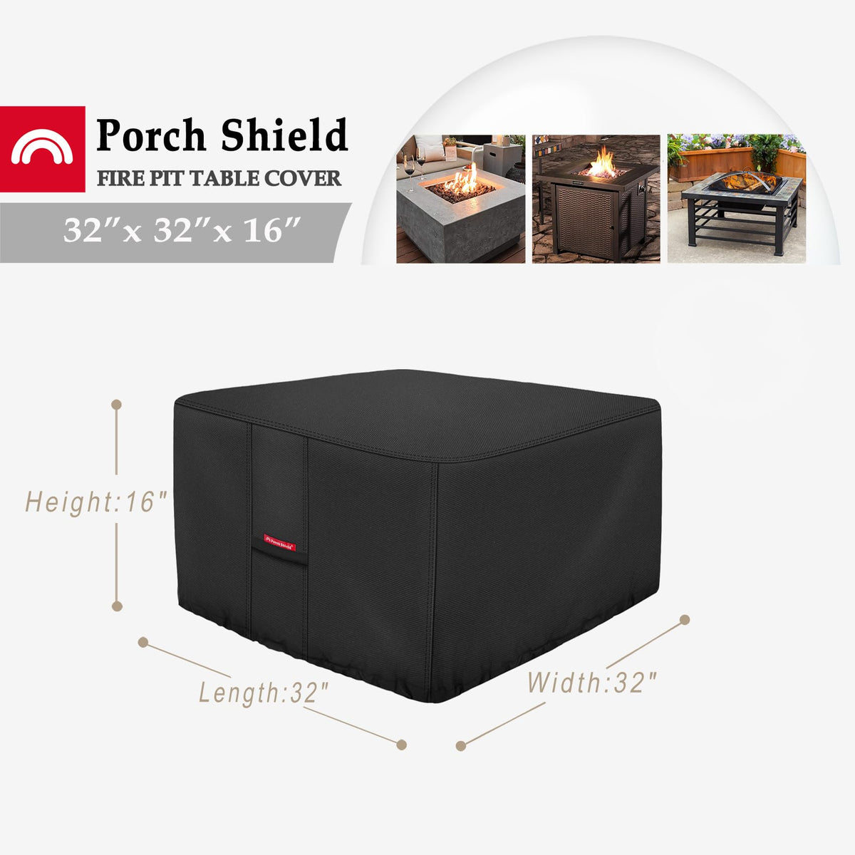 Porch Shield waterproof 600D polyester shields against moisture and fading