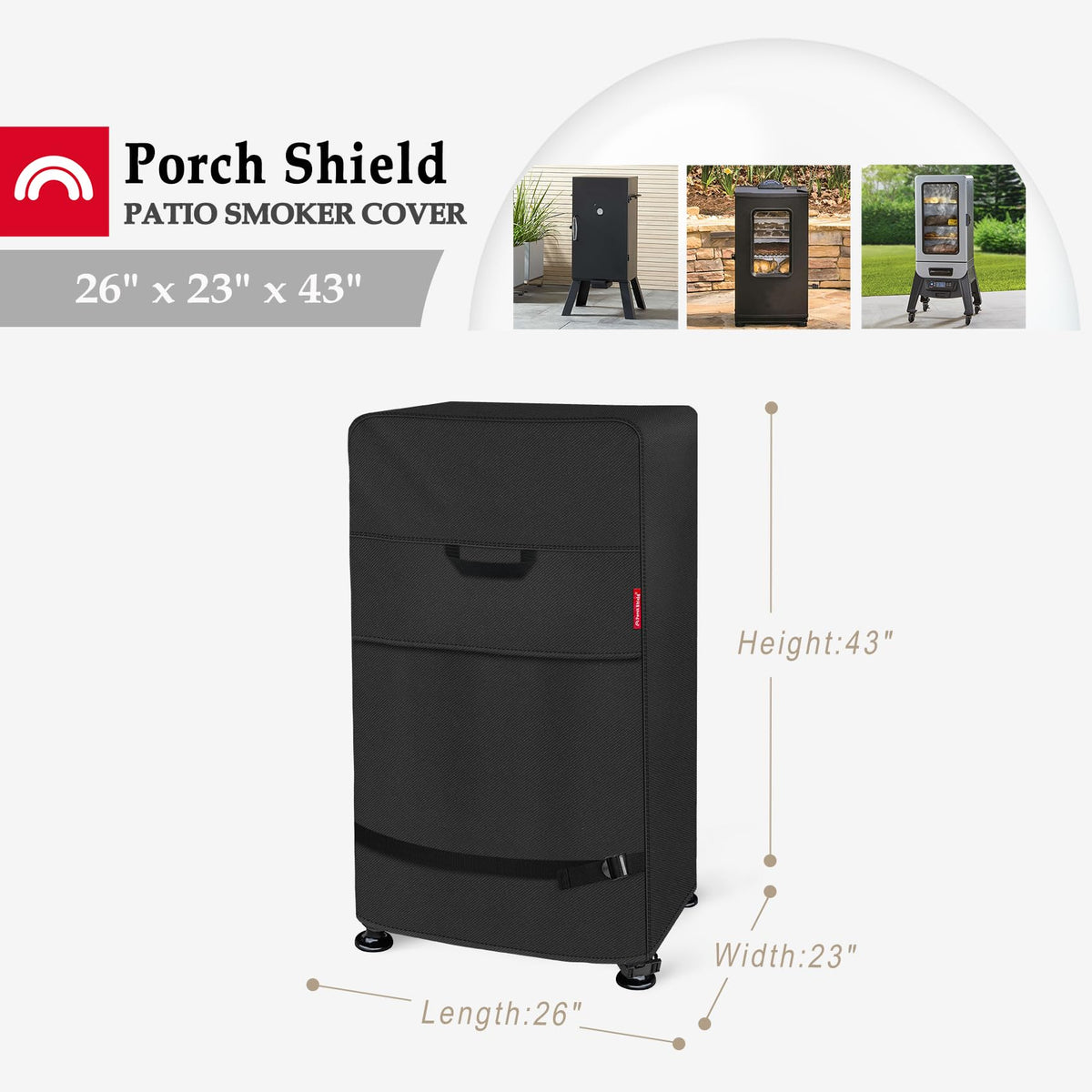 Porch Shield waterproof material close-up highlighting 600D durability.