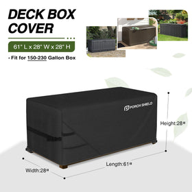 Porch Shield waterproof material close-up highlights durable weather protection for outdoor boxes