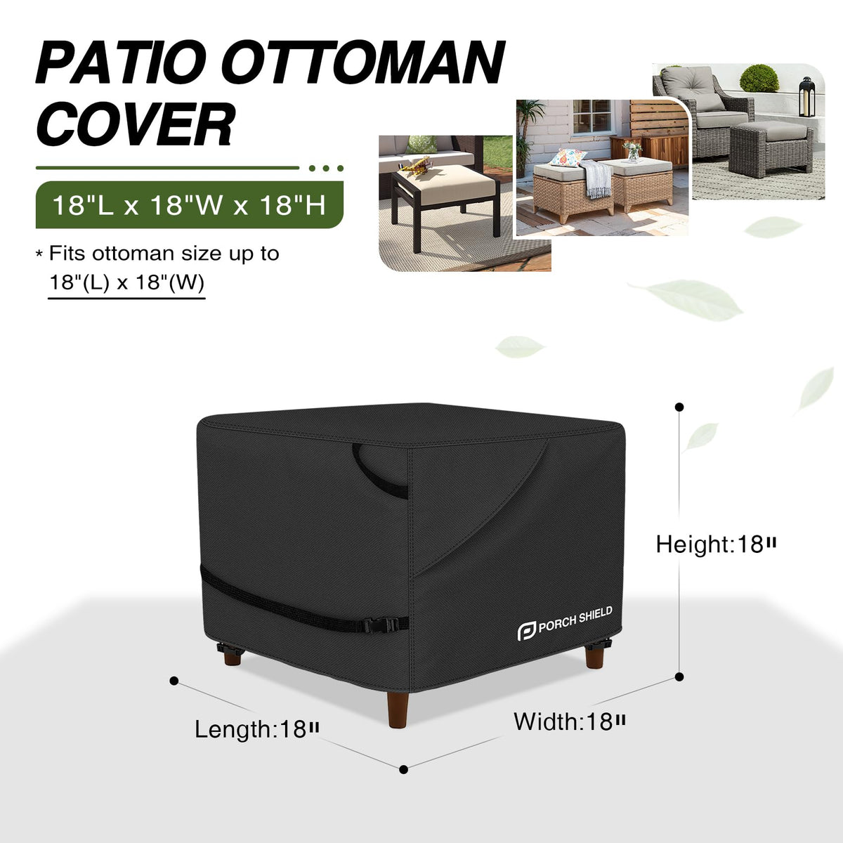 Porch Shield waterproof undercoating protects furniture from rain and moisture