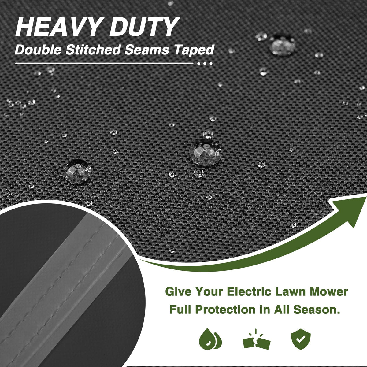 Porch Shield windproof buckles secure the cover against gusty wind.