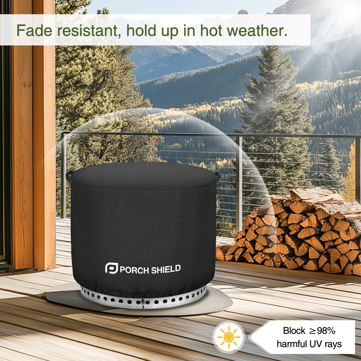 Porch Shield Yukon seal cover to prevent water and dirt intrusion.