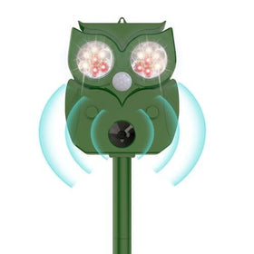Porfisei Ultrasonic garden device deters deer and squirrels outdoors