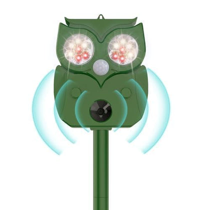 Porfisei Ultrasonic garden device deters deer and squirrels outdoors