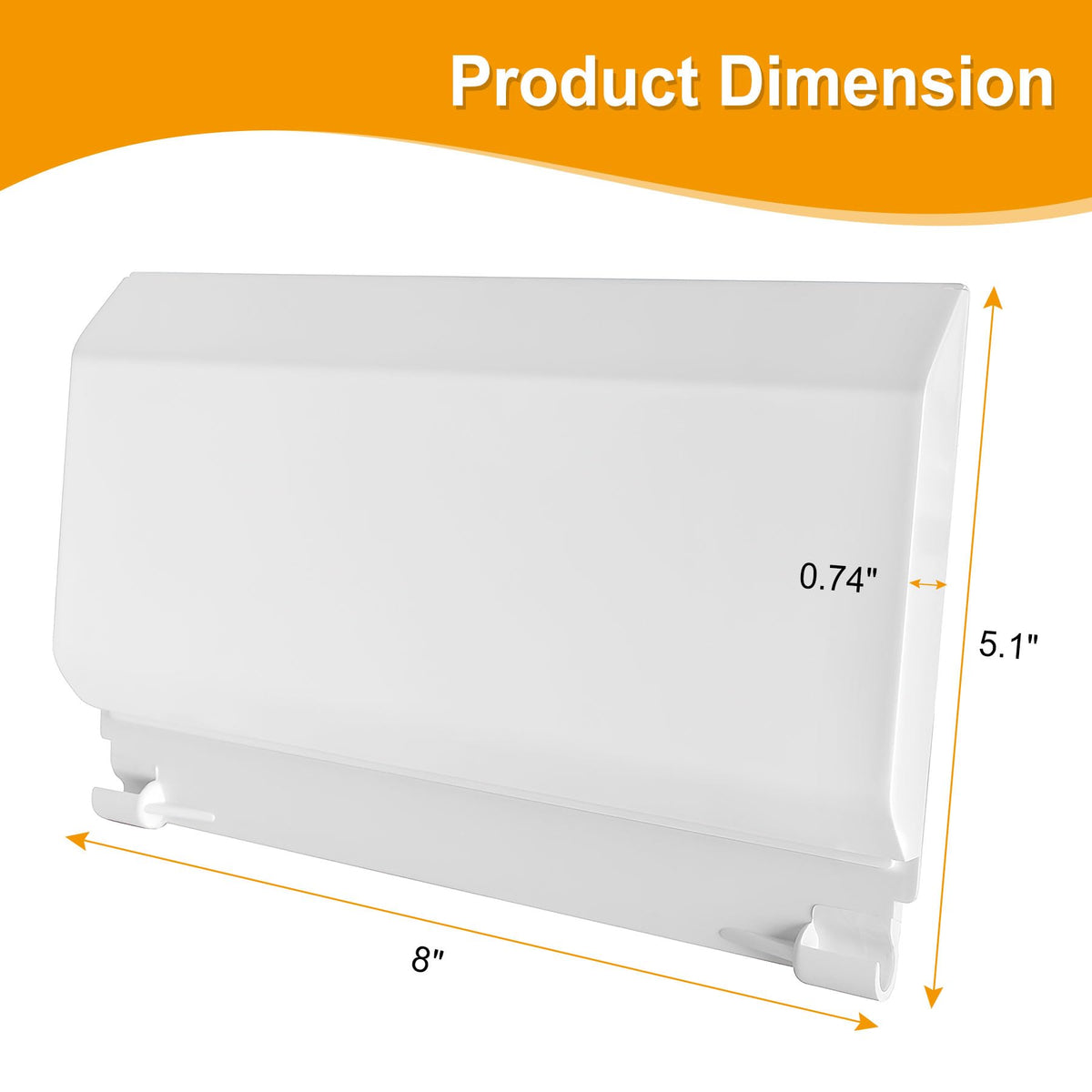 Porscan skimmer door weir flap material detail highlights sturdy construction for long-lasting pool performance.