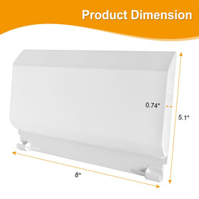 Porscan skimmer door weir flap material detail highlights sturdy construction for long-lasting pool performance.