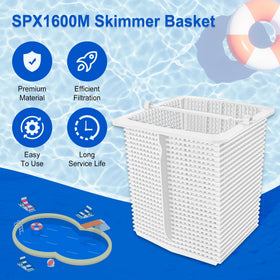 Porscan SPX1600M compatible basket label indicates Hayward SP models compatibility for DIY upgrade.