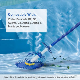 Porscan W83275 diaphragm improves seal performance for Baracuda cleaning.