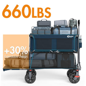 Portal heavy-duty double x-frame supports up to 660 pounds for demanding loads.