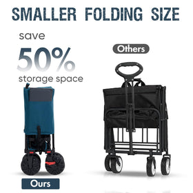 Portal side pockets and cup holders keep essentials within reach.