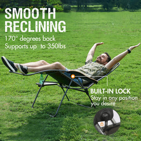 Portal foldable outdoor chair requires no assembly and is easy to set up.