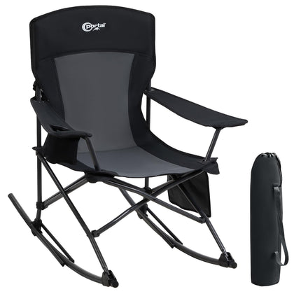 Portal Outdoor Rocking Chair folding frame showing quick setup for camping