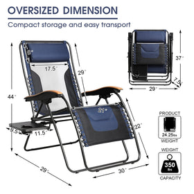 Portal chair supports up to 350 lbs for reliable outdoor seating.
