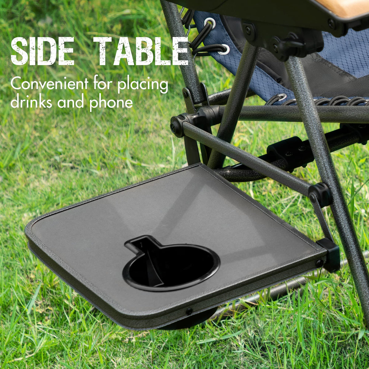 Portal zero gravity recline with adjustable range enhances lounge comfort.