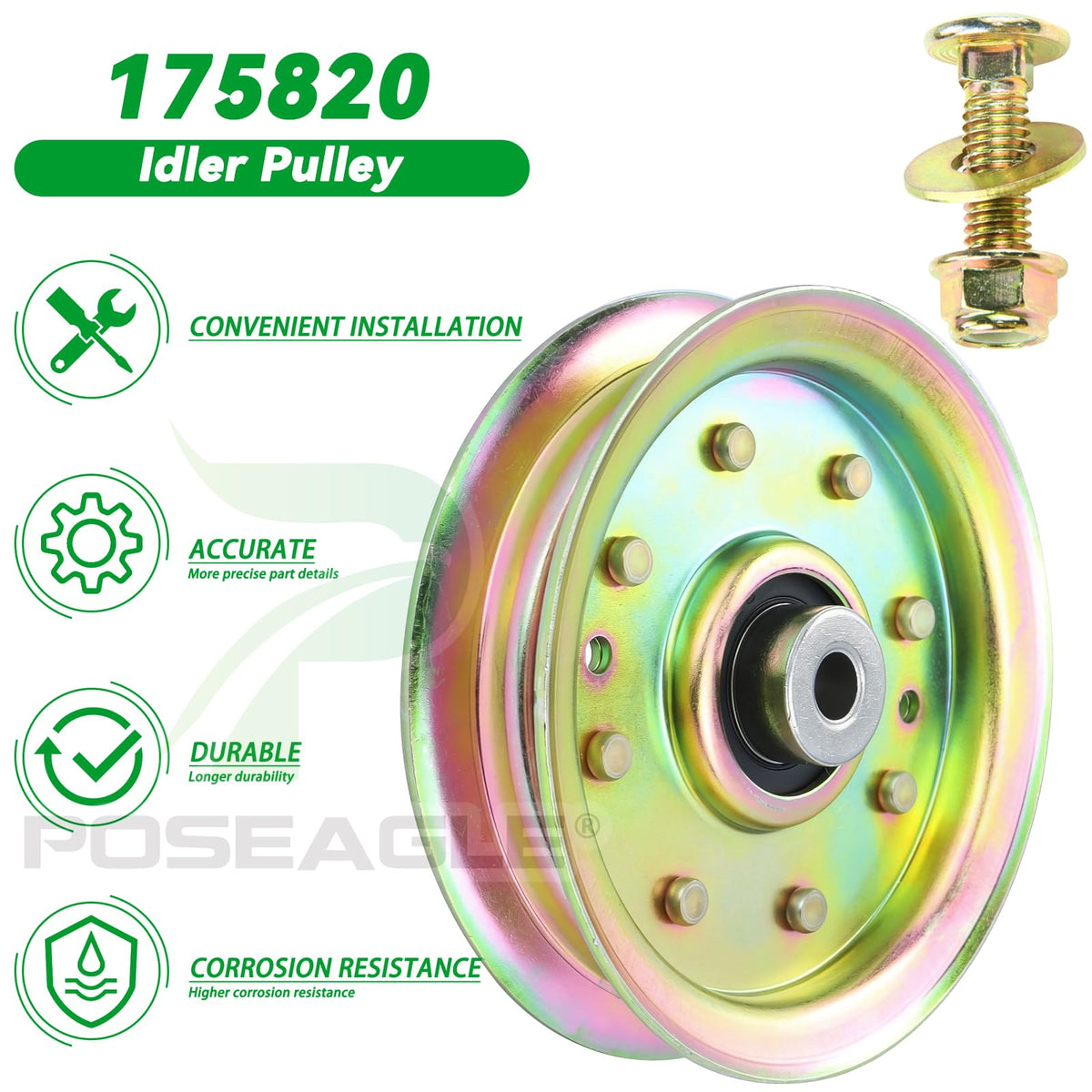 POSEAGLE 175820 heavy-duty steel construction for long-lasting performance