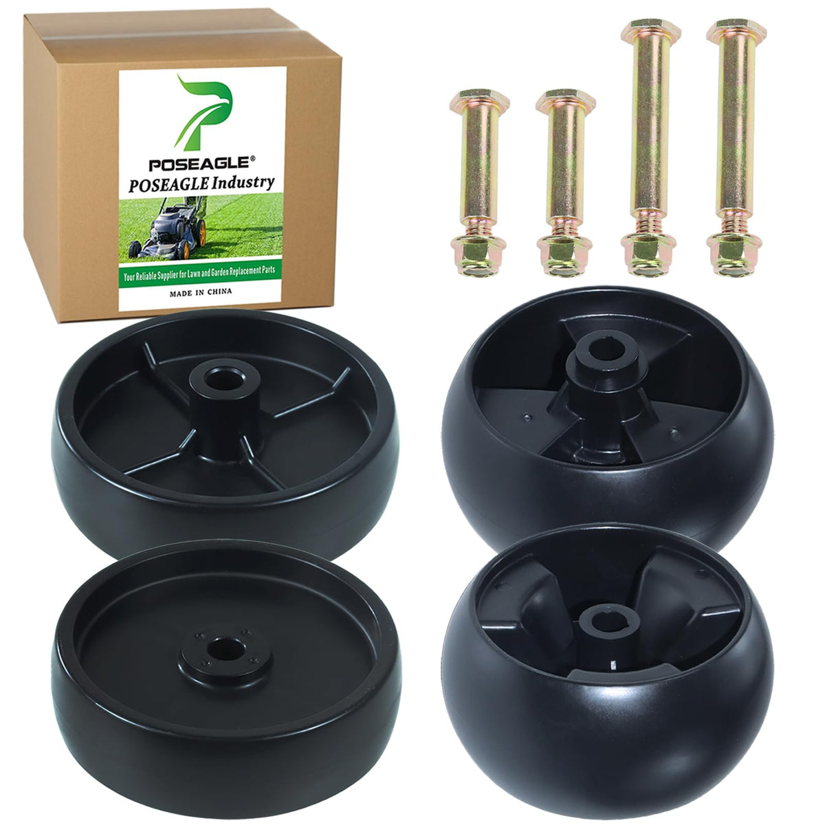 POSEAGLE 2-pack deck wheels replacement for Cub Cadet tractors