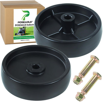 POSEAGLE 2-pack deck wheel for Cub Cadet delivers smooth operation and stable deck height.