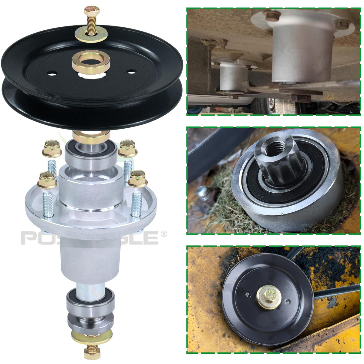 POSEAGLE aluminum spindle body with high-strength screws ensures reliable performance.