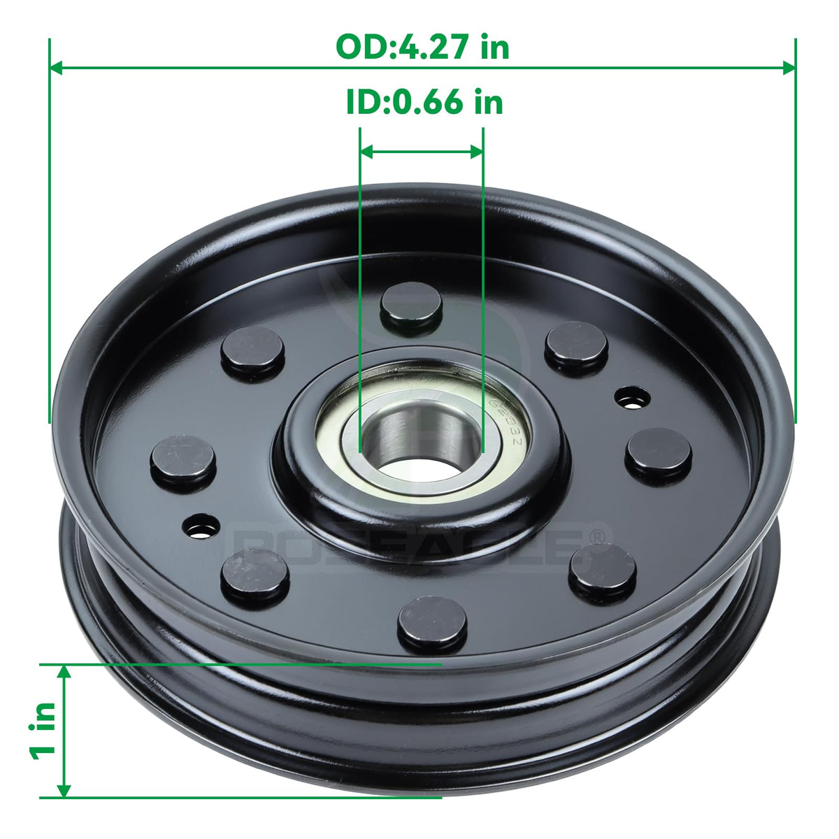 POSEAGLE AM37249 idler pulley in heavy-duty steel delivers lasting durability