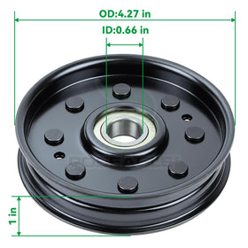 POSEAGLE AM37249 idler pulley in heavy-duty steel delivers lasting durability