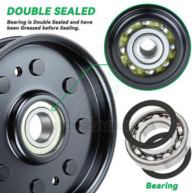 POSEAGLE AM37249 idler pulley minimizes vibration for steadier mowing