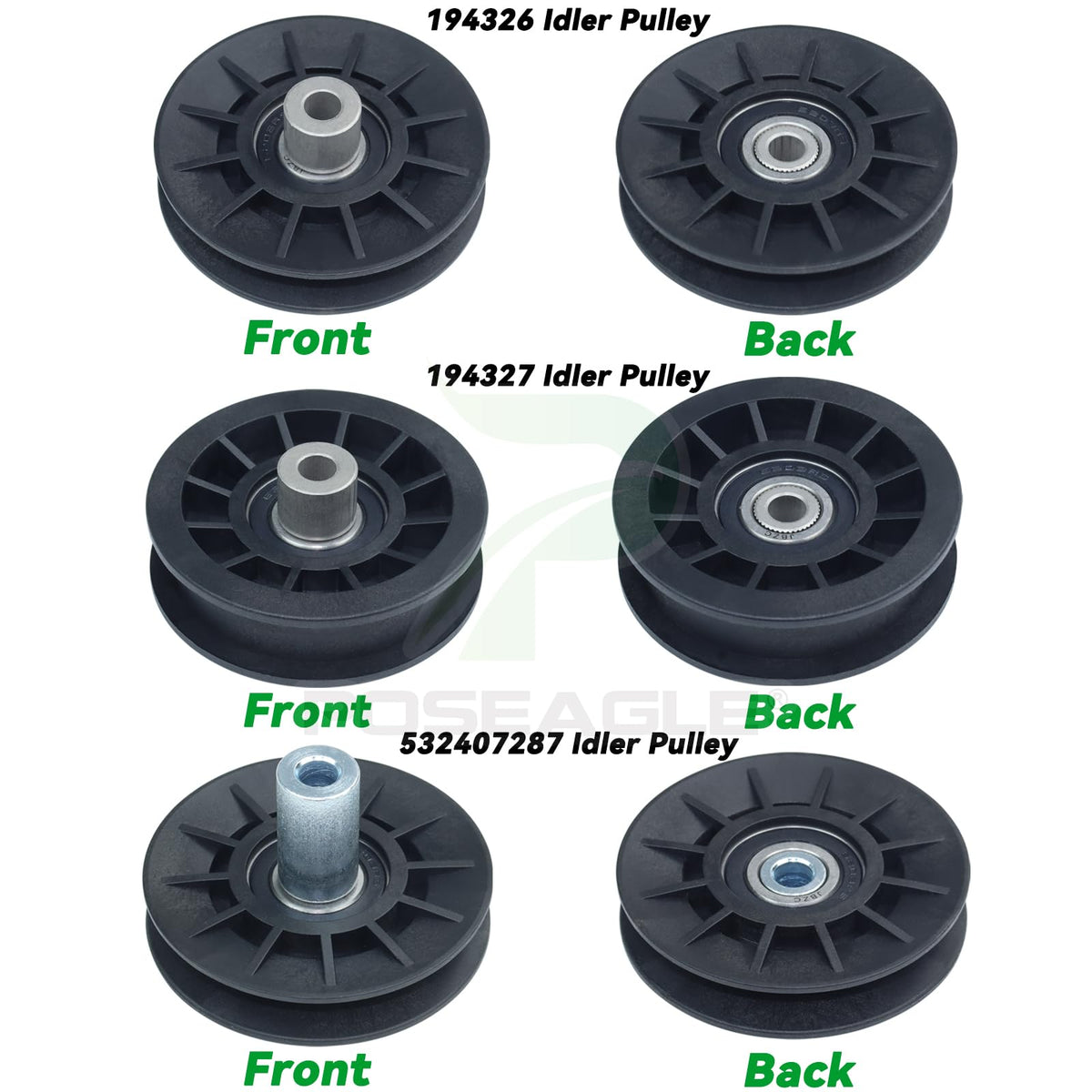 POSEAGLE Belt 592855201, 1/2x93 inch, for reliable belt replacement.