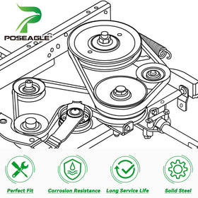 POSEAGLE belt-drive protection through durable pulley design