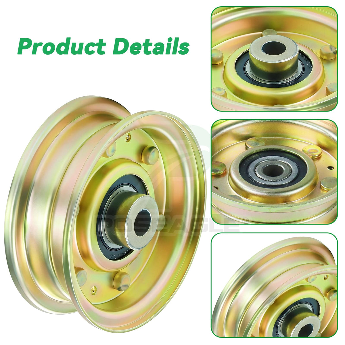 POSEAGLE MTD/Cub Cadet fit idler; improves deck stability across models.