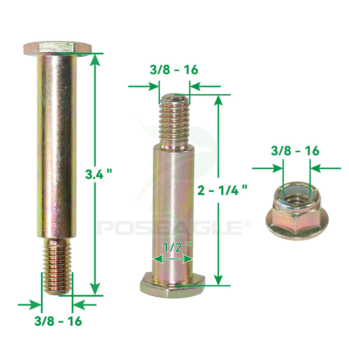 POSEAGLE wheel set fits Cub Cadet tractors for smooth operation