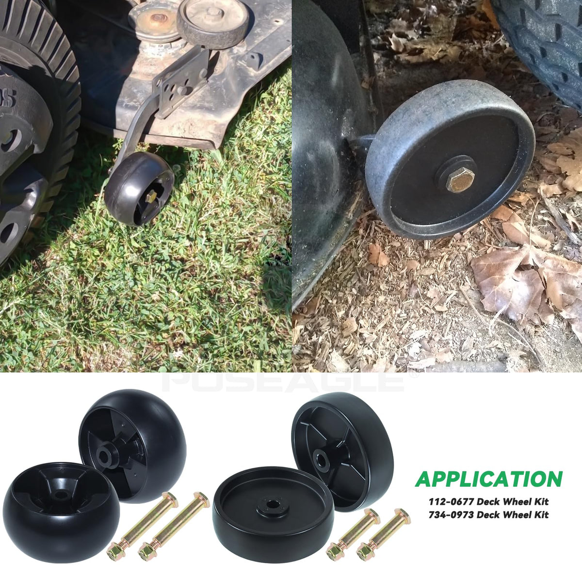 Premium polypropylene wheel with corrosion-resistant hardware