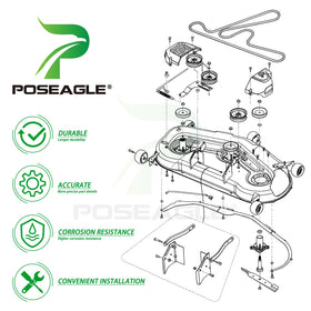 POSEAGLE easy-install spindle assembly reduces downtime during repairs.