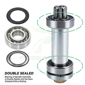POSEAGLE grease zerks emphasized for easy lubrication and long deck life.