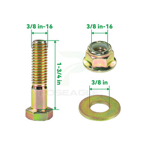 POSEAGLE heavy-duty idler pulley in steel for rugged mowing conditions