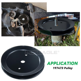 POSEAGLE pulley compatibility for Husqvarna 46 and 42 inch decks