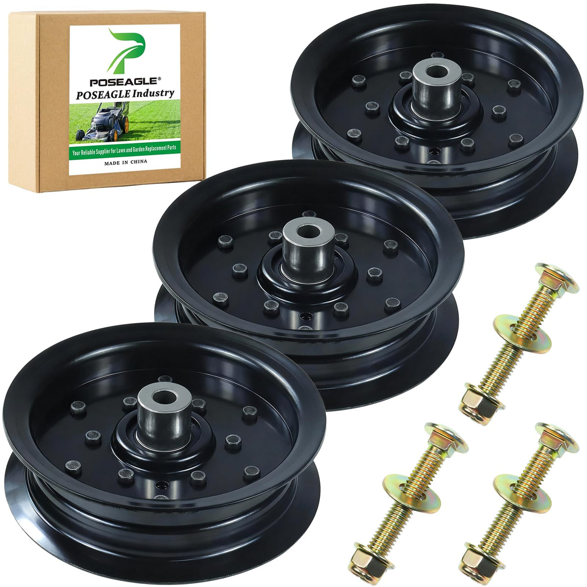 POSEAGLE idler pulley 532196106 improves mower deck alignment for smooth operation