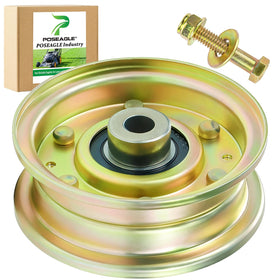 POSEAGLE idler pulley flat 756-04224 for Cub Cadet; helps belt tracking and fitment.