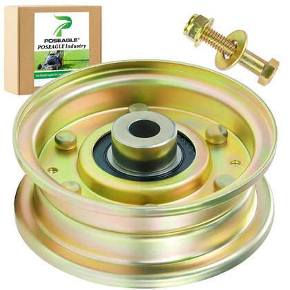 POSEAGLE idler pulley flat 756-04224 for Cub Cadet; helps belt tracking and fitment.