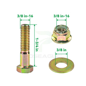 POSEAGLE hardware kit with bolts and washers for quick setup.