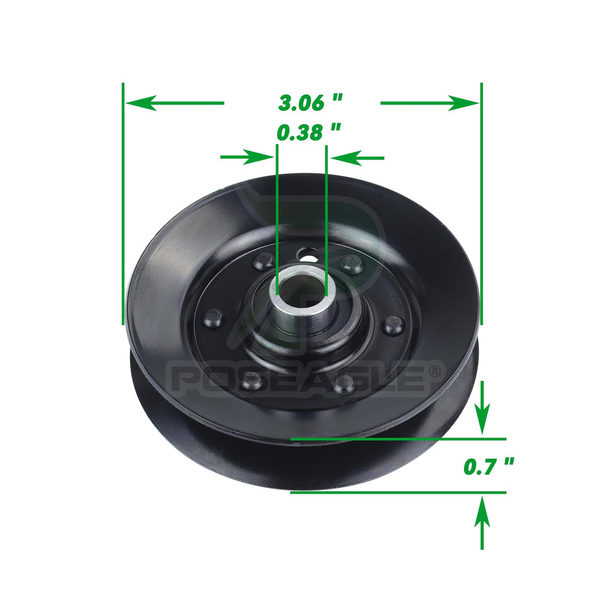 POSEAGLE idler pulley height 0.7in ensures compatible clearance