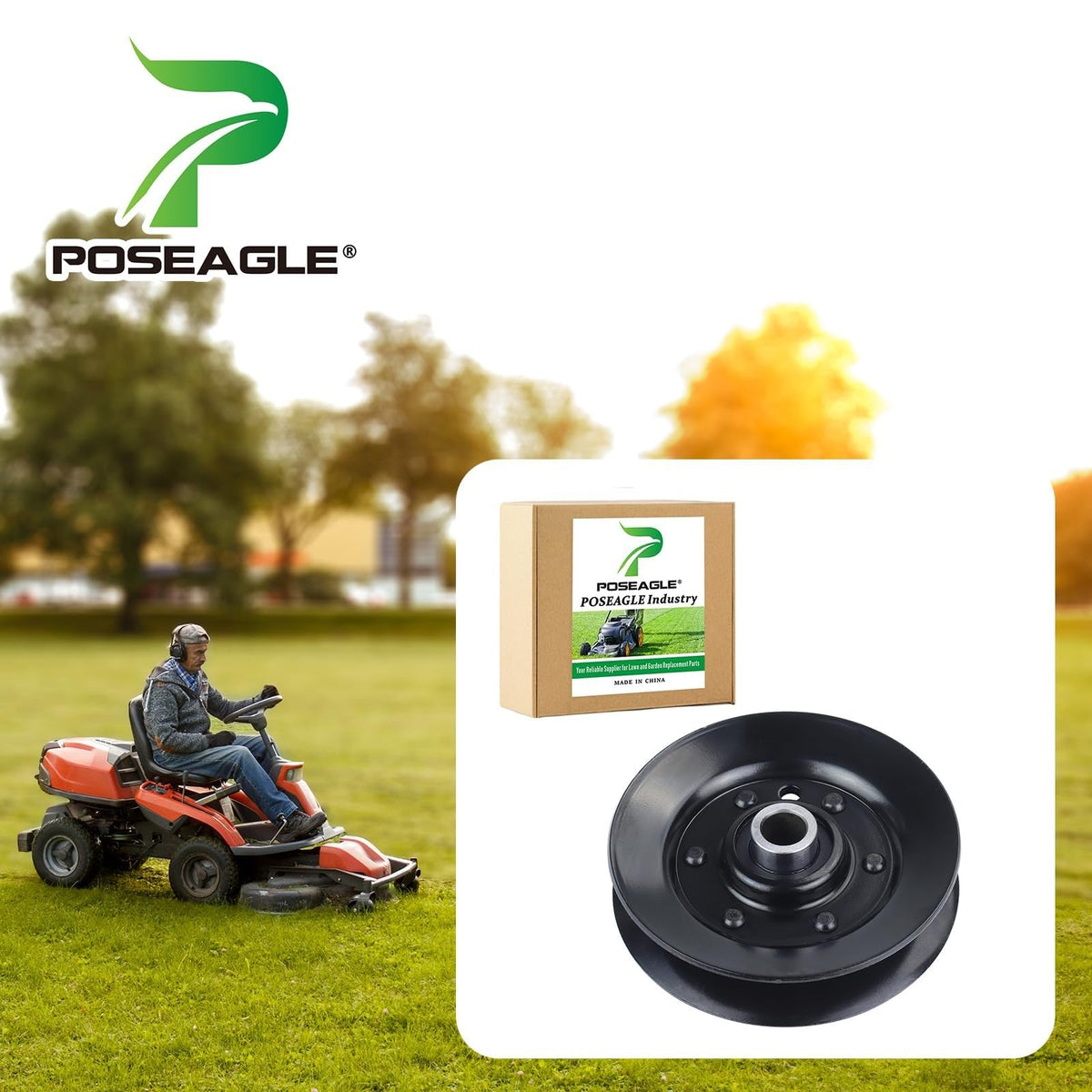 POSEAGLE idler pulley inner diameter 0.38in supports precise fit