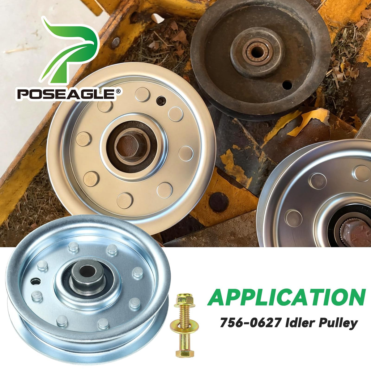 POSEAGLE idler fits Cub Cadet, Craftsman, White Outdoor and more.