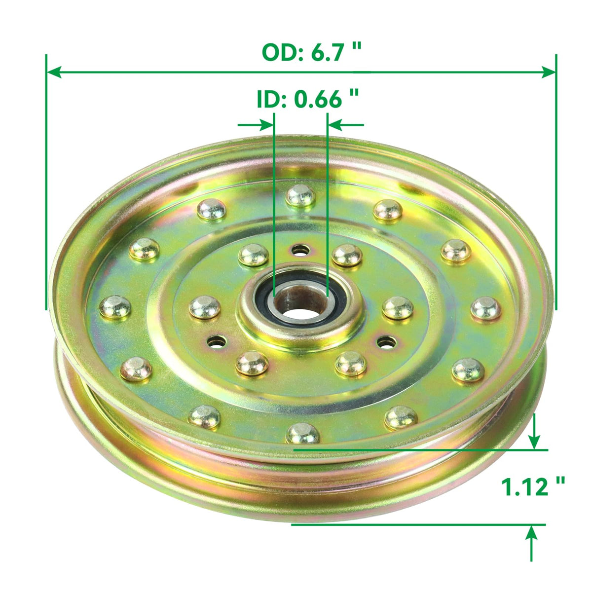 POSEAGLE idler pulley outer diameter 6-7 inch ensures compatible deck mounting
