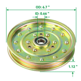 POSEAGLE idler pulley outer diameter 6-7 inch ensures compatible deck mounting