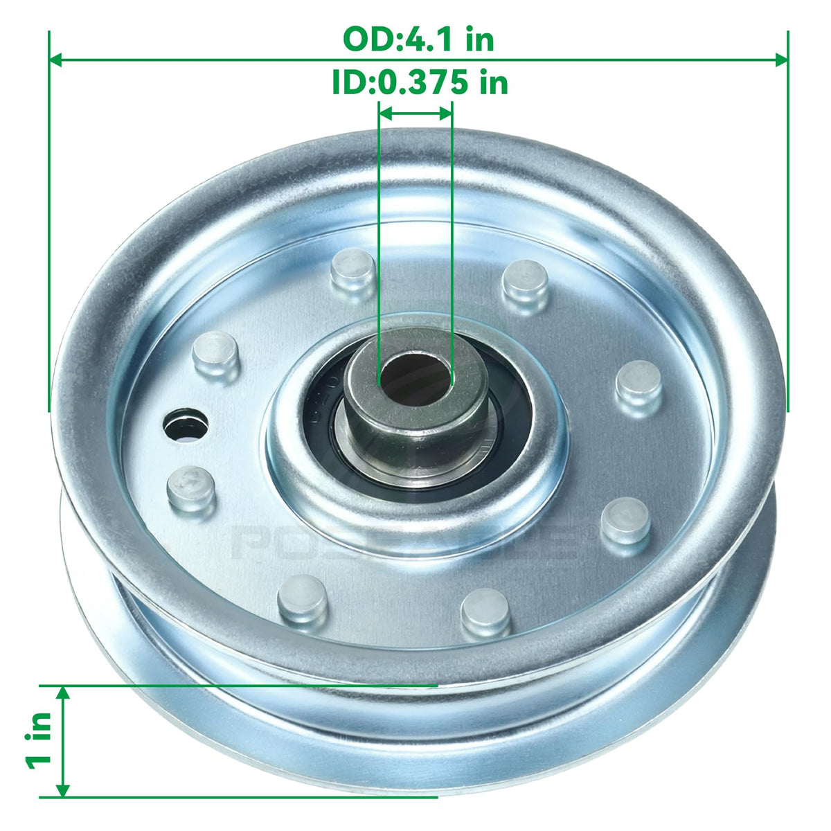 POSEAGLE precision-machined idler pulley ensures easy installation.