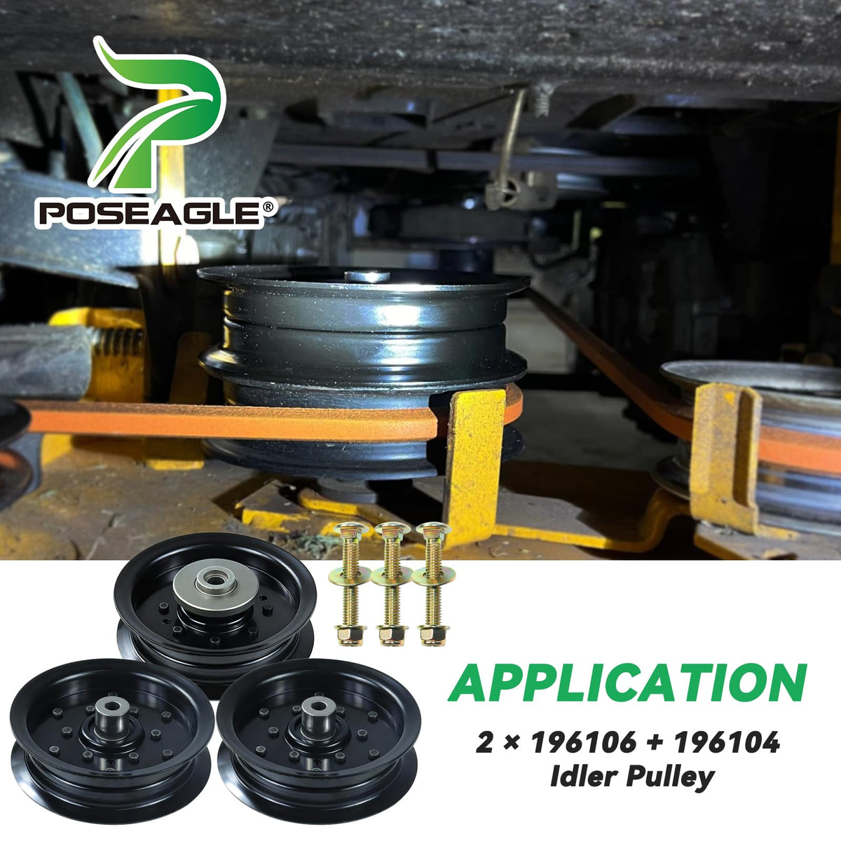 POSEAGLE durable, precision-made parts help keep your mower deck performing.